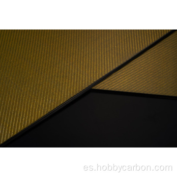 Tablero de dorado de 2.5x125x75 mm Golden Kevlar